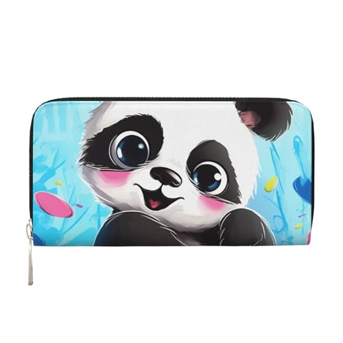 Niedliche Panda-Ledergeldbörse für Damen und Mädchen, mit Reißverschluss, Kreditkartenhalter, lange PU-Geldbörse, Clutch, Geldbörse, wasserdichte Reisehandtasche Niedliche Panda-Ledergeldbörse für Damen und Mädchen, mit Reißverschluss, Kreditkartenhalter, lange PU-Geldbörse, Clutch, Geldbörse, wasserdichte Reisehandtasche von KLLTYHMU