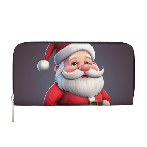 Weihnachts-Geldbörse aus Leder für Damen und Mädchen, mit Reißverschluss, lange PU-Geldbörse, Clutch, wasserdicht, Reisehandtasche Weihnachts-Geldbörse aus Leder für Damen und Mädchen, mit Reißverschluss, lange PU-Geldbörse, Clutch, wasserdicht, Reisehandtasche von KLLTYHMU
