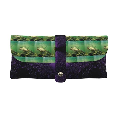 KLMELLMDE Exquisite Unterwasserwelse Stifteetui Schnappverschluss Leder Brillentasche Schule Stifteetui Büro Schreibwaren Organizer Make-up Tasche KLMELLMDE Exquisite Unterwasserwelse Stifteetui Schnappverschluss Leder Brillentasche Schule Stifteetui Büro Schreibwaren Organizer Make-up Tasche von KLMELLMDE
