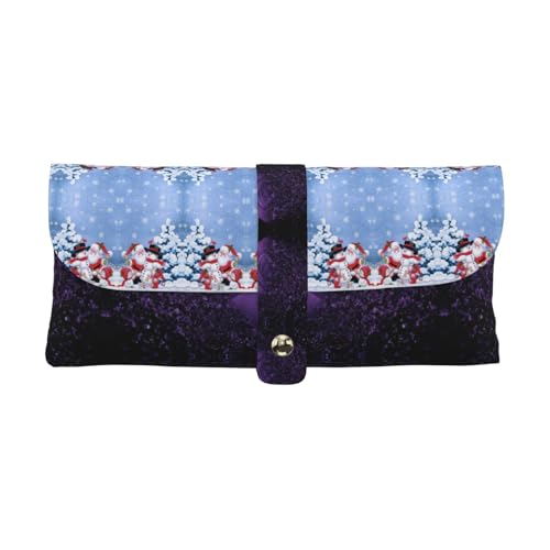 KLMELLMDE Exquisite Weihnachten Santa Schneemann Stifteetui Schnappverschluss Leder Brillentasche Schule Stifteetui Büro Schreibwaren Organizer Make-up Tasche KLMELLMDE Exquisite Weihnachten Santa Schneemann Stifteetui Schnappverschluss Leder Brillentasche Schule Stifteetui Büro Schreibwaren Organizer Make-up Tasche von KLMELLMDE