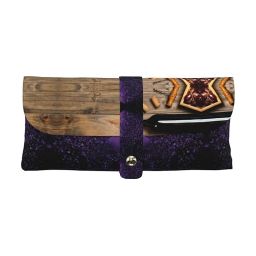 KLMELLMDE Exquisite Weinflaschenkorken Trauben Stifteetui Schnappverschluss Leder Brillentasche Schule Stifteetui Büro Schreibwaren Organizer Make-up Tasche KLMELLMDE Exquisite Weinflaschenkorken Trauben Stifteetui Schnappverschluss Leder Brillentasche Schule Stifteetui Büro Schreibwaren Organizer Make-up Tasche von KLMELLMDE