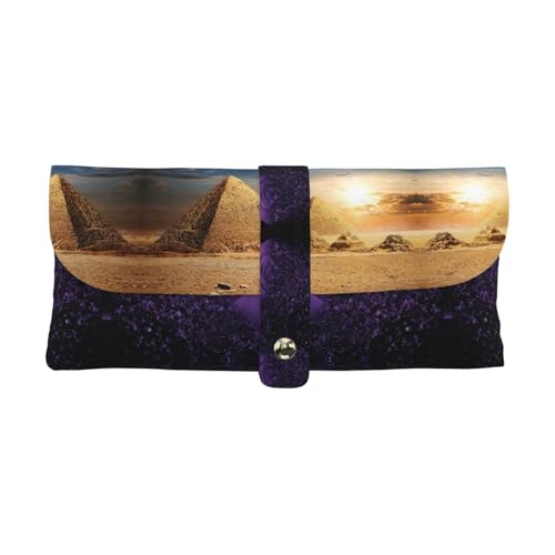 KLMELLMDE Exquisite ägyptische Pyramide in Wüste Stifteetui Schnappverschluss Leder Brillentasche Schule Stifteetui Büro Schreibwaren Organizer Make-up Tasche KLMELLMDE Exquisite ägyptische Pyramide in Wüste Stifteetui Schnappverschluss Leder Brillentasche Schule Stifteetui Büro Schreibwaren Organizer Make-up Tasche von KLMELLMDE