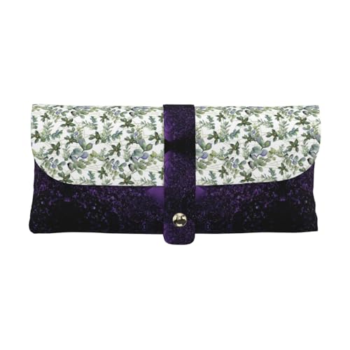 KLMELLMDE Exquisite grüne Eukalyptusblätter Stifteetui Schnappverschluss Leder Brillentasche Schule Stifteetui Büro Schreibwaren Organizer Make-up Tasche KLMELLMDE Exquisite grüne Eukalyptusblätter Stifteetui Schnappverschluss Leder Brillentasche Schule Stifteetui Büro Schreibwaren Organizer Make-up Tasche von KLMELLMDE