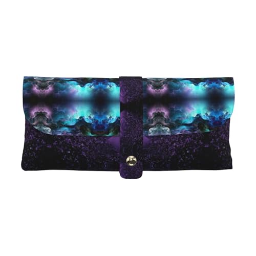 KLMELLMDE Exquisites 3D-Grafik-Universum Weltraum-Federmäppchen, Schnappverschluss, Leder-Brillentasche, Schulstifte-Etui, Büro-Schreibwaren-Organizer, Make-up-Tasche KLMELLMDE Exquisites 3D-Grafik-Universum Weltraum-Federmäppchen, Schnappverschluss, Leder-Brillentasche, Schulstifte-Etui, Büro-Schreibwaren-Organizer, Make-up-Tasche von KLMELLMDE