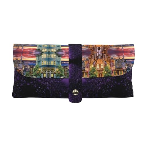 KLMELLMDE Exquisites San Francisco Stiftetui, Schnappverschluss Leder Brillentasche, Schule Stifteetui, Büro Schreibwaren Organizer, Make-up Tasche KLMELLMDE Exquisites San Francisco Stiftetui, Schnappverschluss Leder Brillentasche, Schule Stifteetui, Büro Schreibwaren Organizer, Make-up Tasche von KLMELLMDE