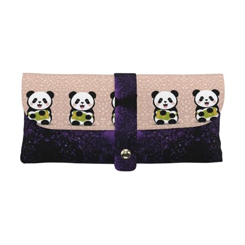 KLMELLMDE Exquisites niedliches Panda-Stiftetui, Schnappverschluss, Leder-Brillentasche, Schulstiftetui, Büro-Schreibwaren-Organizer, Make-up-Tasche. KLMELLMDE Exquisites niedliches Panda-Stiftetui, Schnappverschluss, Leder-Brillentasche, Schulstiftetui, Büro-Schreibwaren-Organizer, Make-up-Tasche. von KLMELLMDE