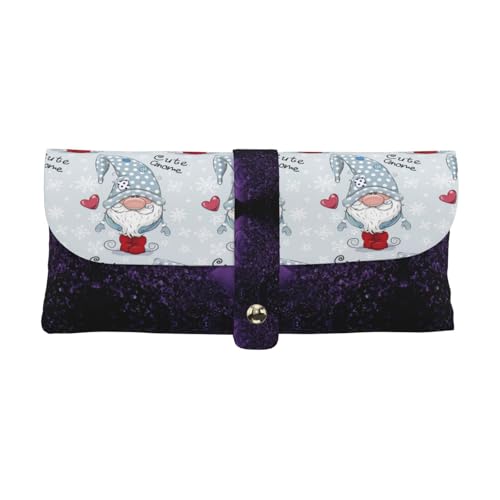 KLMELLMDE Exquisites niedliches Zwergen-Federmäppchen, Schnappverschluss, Leder-Brillentasche, Schulstiftetui, Büro-Schreibwaren-Organizer, Make-up-Tasche. KLMELLMDE Exquisites niedliches Zwergen-Federmäppchen, Schnappverschluss, Leder-Brillentasche, Schulstiftetui, Büro-Schreibwaren-Organizer, Make-up-Tasche. von KLMELLMDE