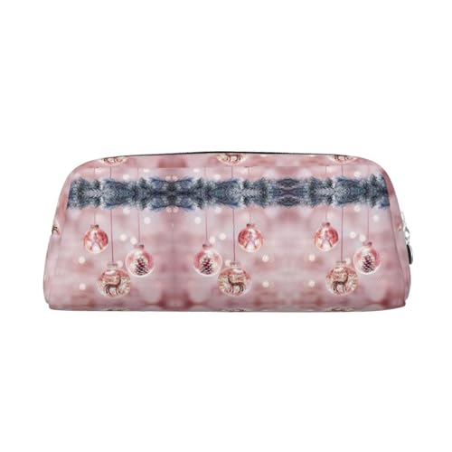 KLMELLMDE Federmäppchen mit Reißverschluss, Leder, mit Reißverschluss, großes Fassungsvermögen, für Schule und Büro, Schreibwaren-Tasche, Kosmetiktasche, Münzgeldbörse, silber, Einheitsgröße, Lässiger von KLMELLMDE