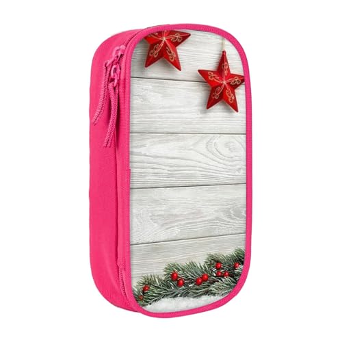 KLMELLMDE Federmäppchen mit Weihnachtsbaum und Glocken, Kosmetiktasche, große Kapazität, doppelschichtiges Federmäppchen, Büro-Schreibwaren-Organizer., rose, Einheitsgröße, Taschen-Organizer KLMELLMDE Federmäppchen mit Weihnachtsbaum und Glocken, Kosmetiktasche, große Kapazität, doppelschichtiges Federmäppchen, Büro-Schreibwaren-Organizer., rose, Einheitsgröße, Taschen-Organizer von KLMELLMDE