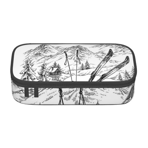 KLMELLMDE Federmäppchen mit großem Fassungsvermögen, Federmäppchen, Federmäppchen, Schule, Schreibwaren-Organizer, Kosmetiktasche. von KLMELLMDE