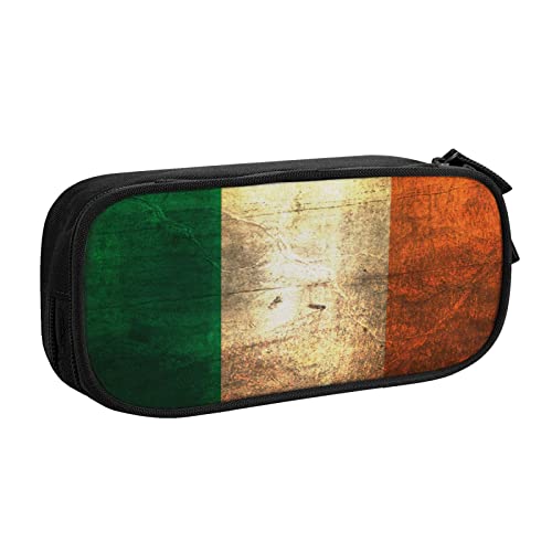 KLMELLMDE Federmäppchen mit großem Fassungsvermögen, Schüler-Design, doppellagig, Schreibwaren-Box, Schul- und Bürobedarf, Schreibwarentasche, Kosmetiktasche, Schwarz , Einheitsgröße, Lässiger von KLMELLMDE