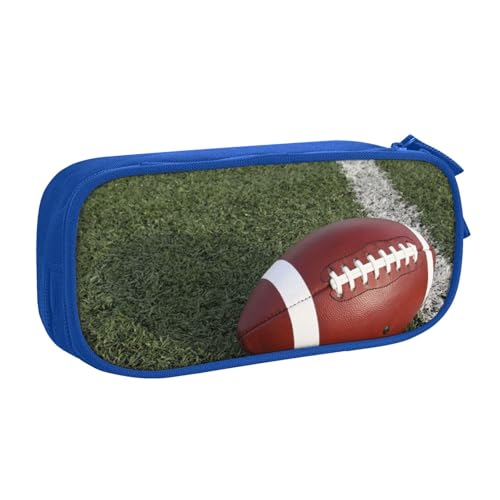 KLMELLMDE Federmäppchen mit großem Fassungsvermögen, Schüler-Design, doppellagig, Schreibwaren-Box, Schul- und Bürobedarf, Schreibwarentasche, Kosmetiktasche, blau, Einheitsgröße, Lässiger von KLMELLMDE