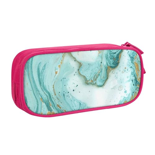 KLMELLMDE Federmäppchen mit großem Fassungsvermögen, Schüler-Design, doppellagig, Schreibwaren-Box, Schul- und Bürobedarf, Schreibwarentasche, Kosmetiktasche, rose, Einheitsgröße, Lässiger von KLMELLMDE