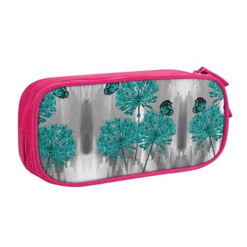 KLMELLMDE Federmäppchen mit großem Fassungsvermögen, Schüler-Design, doppellagig, Schreibwaren-Box, Schul- und Bürobedarf, Schreibwarentasche, Kosmetiktasche, rose, Einheitsgröße, Lässiger von KLMELLMDE