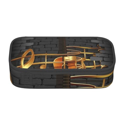 KLMELLMDE Federmäppchen mit großem Fassungsvermögen, für Notizen, Gitarren, Federmäppchen, Schul-Bleistifttasche, Büro-Schreibwaren-Organizer, Kosmetiktasche. von KLMELLMDE