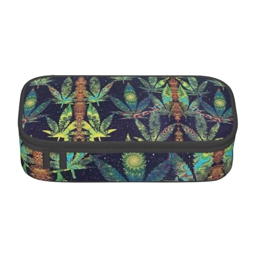 KLMELLMDE Große Kapazität A Puff in Time Weed Federmäppchen, Organisation Bleistiftbeutel, Schule Bleistiftbeutel, Büro Schreibwaren Organizer, Kosmetiktasche. von KLMELLMDE