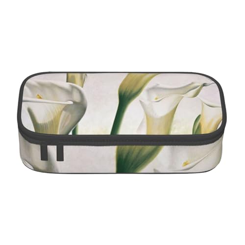 KLMELLMDE Große Kapazität Beauty Blumen Federmäppchen Organisieren Bleistiftbeutel Schule Bleistift Beutel Büro Schreibwaren Organizer Kosmetiktasche von KLMELLMDE