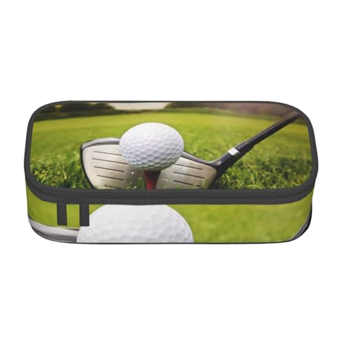 KLMELLMDE Große Kapazität Golfball Federmäppchen Organisieren Bleistift Tasche Schule Bleistift Beutel Büro Schreibwaren Organizer Kosmetiktasche von KLMELLMDE