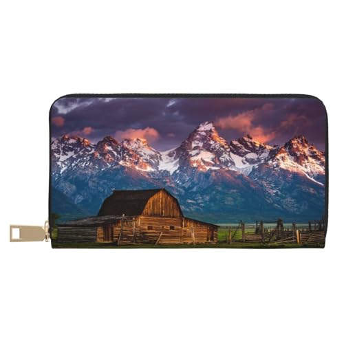 KLMELLMDE Herren Damen National Park Geldbörse Bedrucktes Kartenetui Multi-Fach (mit Münzfach, Kreditkartenfächern, Geldscheinfach, weiß, Einheitsgröße, Modern von KLMELLMDE