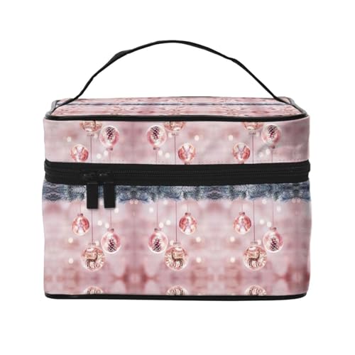 Reise-Kosmetiktasche, Kosmetiktasche, Kosmetiktasche, Kosmetiktasche, Kosmetik-Organizer, Pink, Schwarz , Einheitsgröße von KLMELLMDE