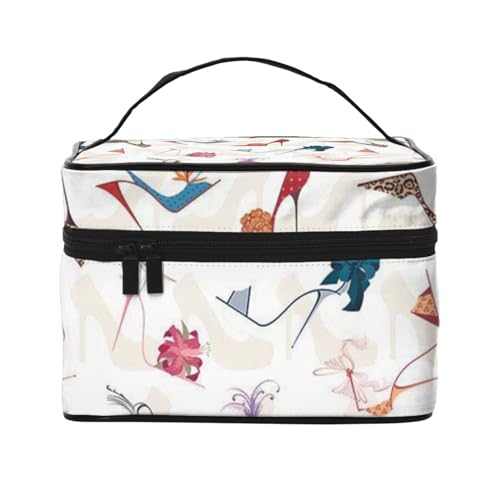 Reise-Kosmetiktasche, Kosmetiktasche, Kosmetiktasche, Kosmetiktasche, Kosmetik-Organizer, Schwarz , Einheitsgröße von KLMELLMDE