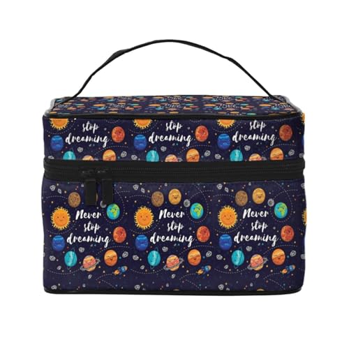 Reise-Kosmetiktasche, Kosmetiktasche, Kosmetiktasche, Kosmetiktasche, Kosmetik-Organizer, Schwarz , Einheitsgröße von KLMELLMDE