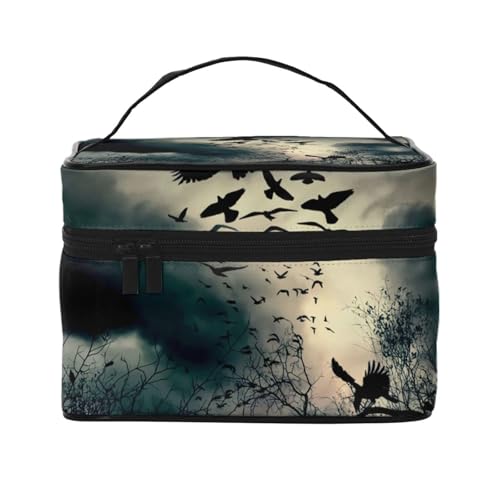 Reise-Kosmetiktasche, Reise-Kosmetiktasche, Kosmetik-Werkzeugkasten, Kosmetik-Organizer, Schwarz , Einheitsgröße von KLMELLMDE