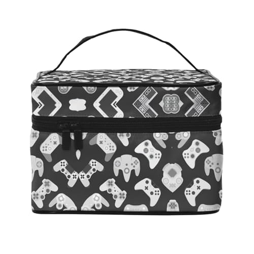 Reise-Kosmetiktasche, Reise-Kosmetiktasche, Kosmetik-Werkzeugkasten, Kosmetik-Organizer, Schwarz , Einheitsgröße von KLMELLMDE