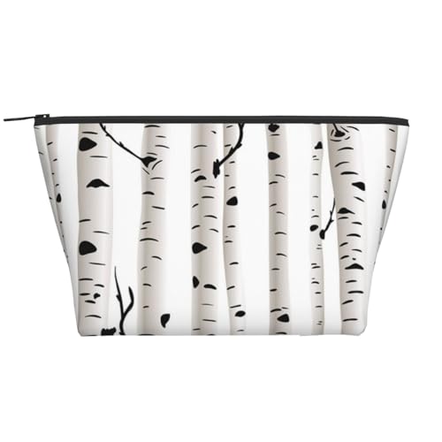 Täglicher Organizer, Birkenbaum-Kosmetiktasche, Reise-Organizer, exquisite Kulturbeutel, Leiter, tragbarer Kosmetik-Organizer, Schreibwaren-Tasche, Schwarz , Einheitsgröße von KLMELLMDE