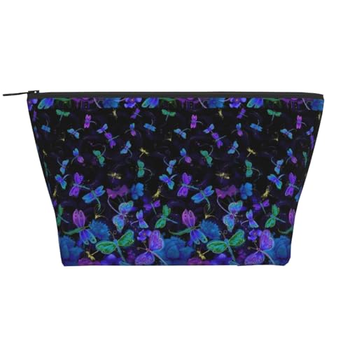 Täglicher Organizer, Libellen-Kosmetiktasche, Reise-Organizer, exquisite Kulturbeutel, Leiter, tragbarer Kosmetik-Organizer, Schreibwaren-Tasche, Schwarz , Einheitsgröße von KLMELLMDE