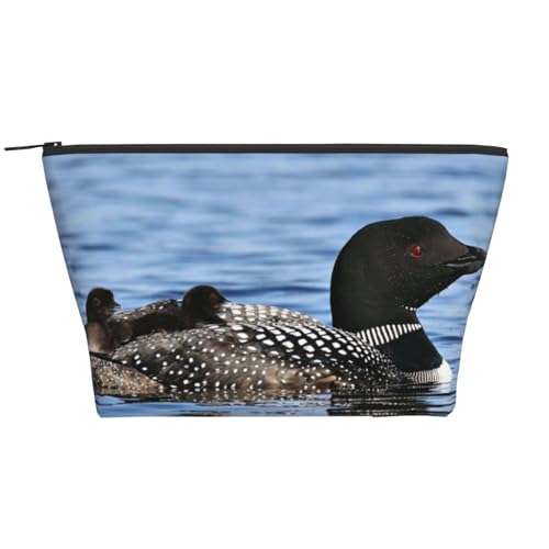 Täglicher Organizer, Loon Birds Kosmetiktasche, Reise-Organizer, exquisite Kulturbeutel, Leiter, tragbarer Kosmetik-Organizer, Schreibwaren-Tasche, Schwarz , Einheitsgröße von KLMELLMDE