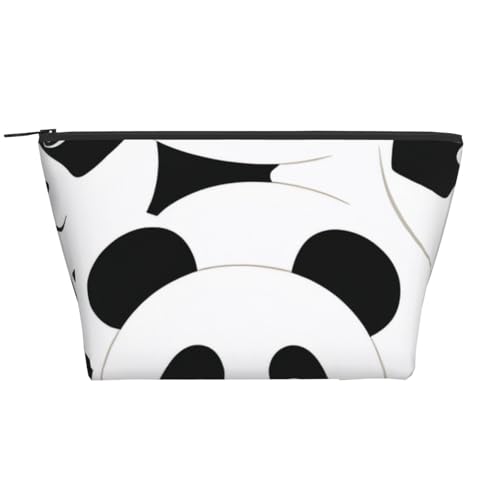 Täglicher Organizer, Panda-Kosmetiktasche, Reise-Organizer, exquisite Kulturbeutel, Leiter, tragbarer Kosmetik-Organizer, Schreibwaren-Tasche, Schwarz , Einheitsgröße von KLMELLMDE