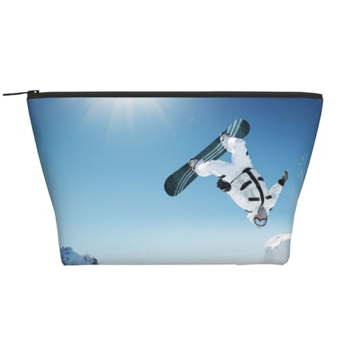 Täglicher Organizer, Snowboard-Kosmetiktasche, Reise-Organizer, exquisite Kulturbeutel, Leiter, tragbarer Kosmetik-Organizer, Schreibwaren-Tasche, Schwarz , Einheitsgröße von KLMELLMDE