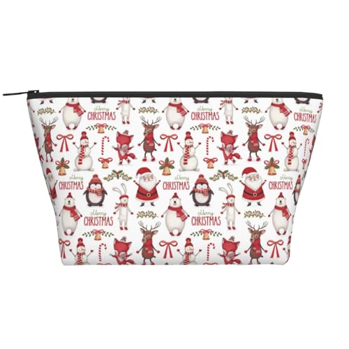 Täglicher Organizer, Weihnachtsmann-Kosmetiktasche, Reise-Organizer, exquisite Kulturbeutel, Leiter, tragbarer Kosmetik-Organizer, Schreibwaren-Tasche, Schwarz , Einheitsgröße von KLMELLMDE