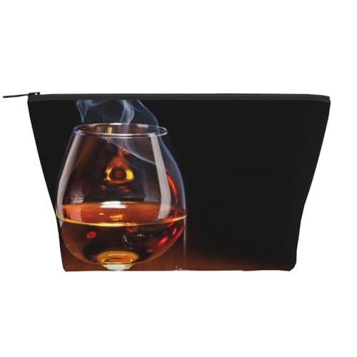 Täglicher Organizer, Zigarren- und Whisky-Kosmetiktasche, Reise-Organizer, exquisite Kulturbeutel, Leiter, tragbarer Kosmetik-Organizer, Schreibwaren-Tasche, Schwarz , Einheitsgröße von KLMELLMDE