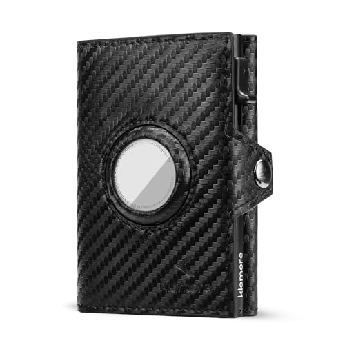 KLOMORE Geldbörse Airtag Herren Klein (Airtag Nicht enthalten) Slim Wallet mit Münzfach RFID Schutz Geldbeutel Portmonee Kartenetui Portemonnaie Kreditkartenetui von KLOMORE