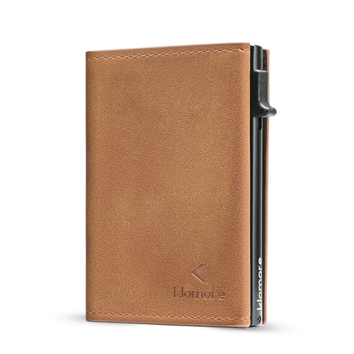 KLOMORE Geldbörse Herren, Slim Wallet mit Münzfach, Magnetischer Verschluss Portemonnaie Kartenetui, RFID Schutz Geldbeutel Wallet Portmonee Kreditkartenetui von KLOMORE