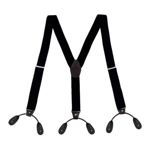 KLONKEE Hosenträger für Herren Hosenträger Herren Extra Stark Breit 3.5 cm mit sehr Starken 6 Tasten, Einstellbar und Elastisch Lang Hosentrager für Männer und Damen, Y Style von KLONKEE