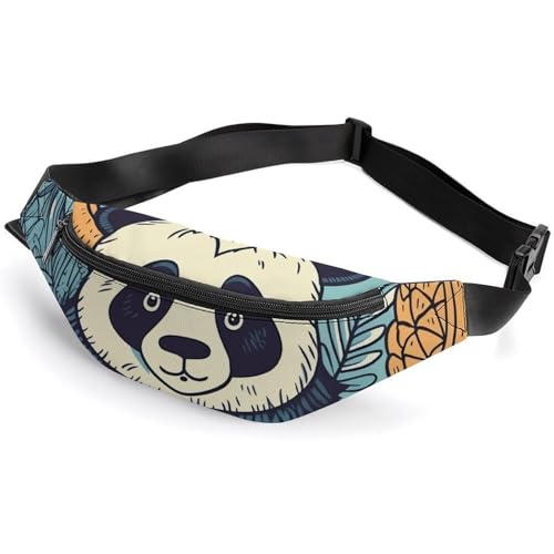 Bauchtasche für Herren und Damen, Gürteltasche, Blätter und Ananas, Crossbody-Tasche für Reisen, Wandern, Laufen, Bauchtasche, Farbe: 4, 36 x 15 cm, Farbe-4, 36*15cm von KLOPH