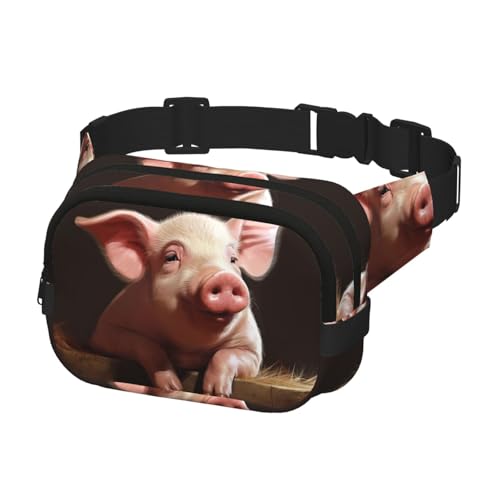 Gürteltasche für Herren und Damen, Crossbody-Gürteltasche, lächelnde Hüfttasche, Reise-Bauchtasche, Schwarz, Einheitsgröße, Schwarz , Einheitsgröße von KLOPH