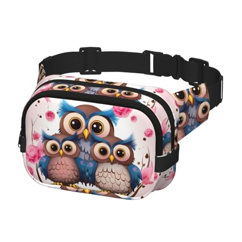 Gürteltasche für Herren und Damen, Umhängetasche, niedliche Eulen, Bauchtasche, Bauchtasche, Schwarz, Einheitsgröße, Schwarz , Einheitsgröße Gürteltasche für Herren und Damen, Umhängetasche, niedliche Eulen, Bauchtasche, Bauchtasche, Schwarz, Einheitsgröße, Schwarz , Einheitsgröße von KLOPH