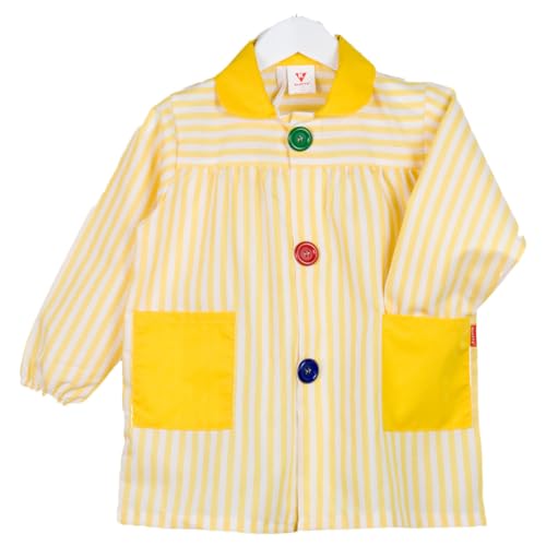 KLOTTZ - Baby Streifen Schulschläger für Mädchen, gelb, 6 von KLOTTZ