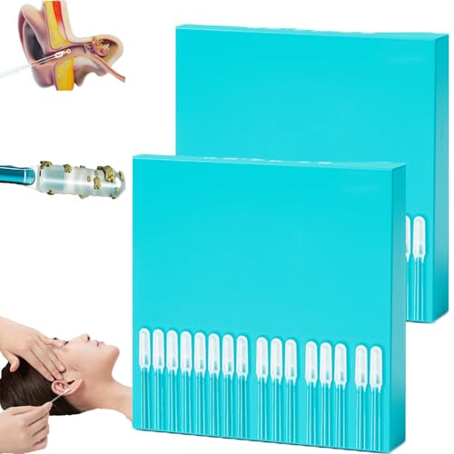 Reusable Earwax Removal Adhesive Swabs,Silicone Sticky Ear Swabs,Ear Pick Adhesive Wax Sticks,Earwax Removal Stick With Reusable Cleaners,For Kids And Adults (Small,2pcs) von KLOUYHTY