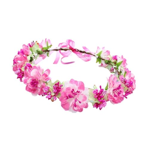 Blumenkranz Blumenstirnbänder Braut Haarteil Haarschmuck Haarband Für Frauen Hochzeit Party Zeremonie Festival Blumenkranz von KLOVA