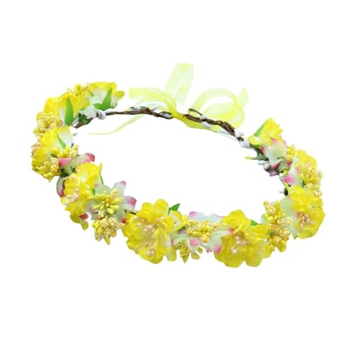 Blumenkranz Blumenstirnbänder Braut Haarteil Haarschmuck Haarband Für Frauen Hochzeit Party Zeremonie Festival Blumenkranz von KLOVA