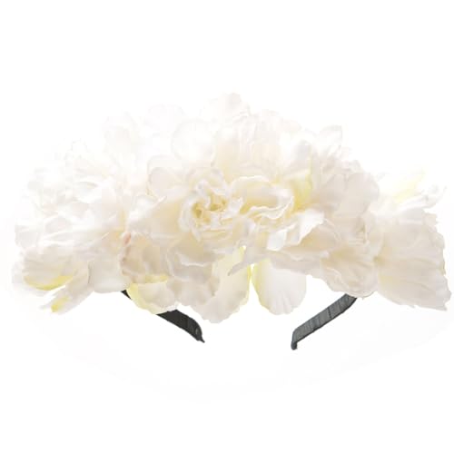 Große Für Hochzeit Blumen Stirnbänder Braut Blumen Stirnbänder Frauen Blumengirlanden Haarkranz Blumen Bulk von KLOVA