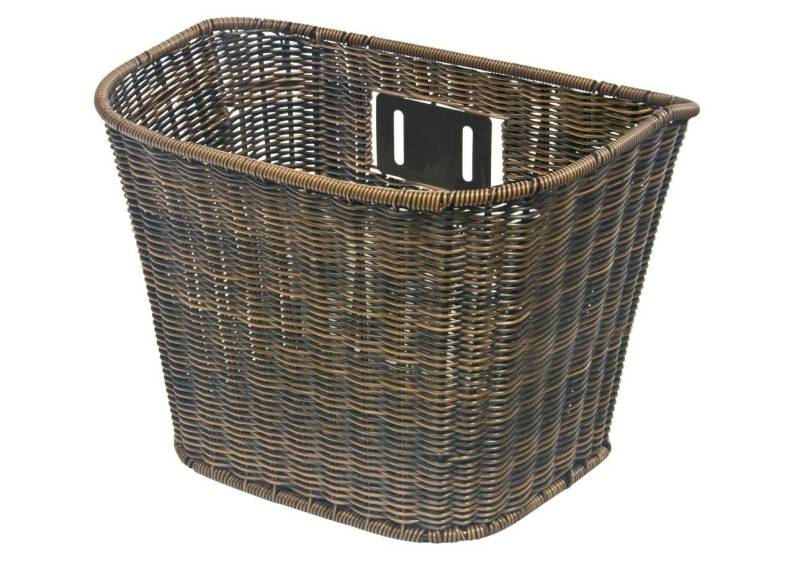KLS Fahrradkorb Fahrradkorb Vorderradkorb Rattan front von KLS