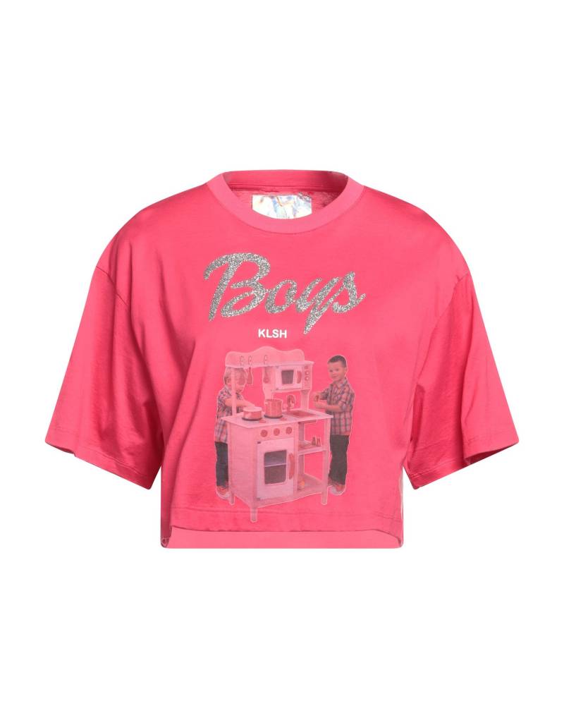 KLSH KIDS LOVE STAIN HANDS T-shirts Damen Fuchsia von KLSH KIDS LOVE STAIN HANDS