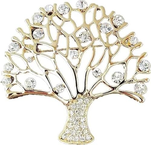 Tree of Life Glücksbaum Brosche Damenjacken Jacken Kleider Hüte Schals Tücher Broschen Pins Anstecker Accessoires Schmuck Geschenke von KLUFO