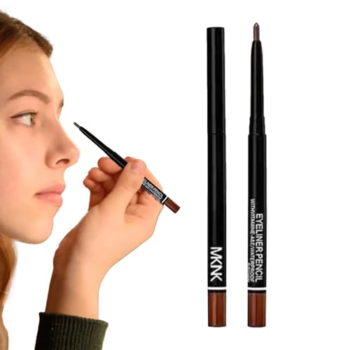 Wasserfester Eyeliner-Stift,Universal Eye Shadow Pencils Eyeliner Stifte | Anti-Schweiß-Augen-Eyeliner-Stift, automatische Rotation, Eyeliner-Stift, Augen-Make-up für Geburtstagsgeschenke Klufo von KLUFO